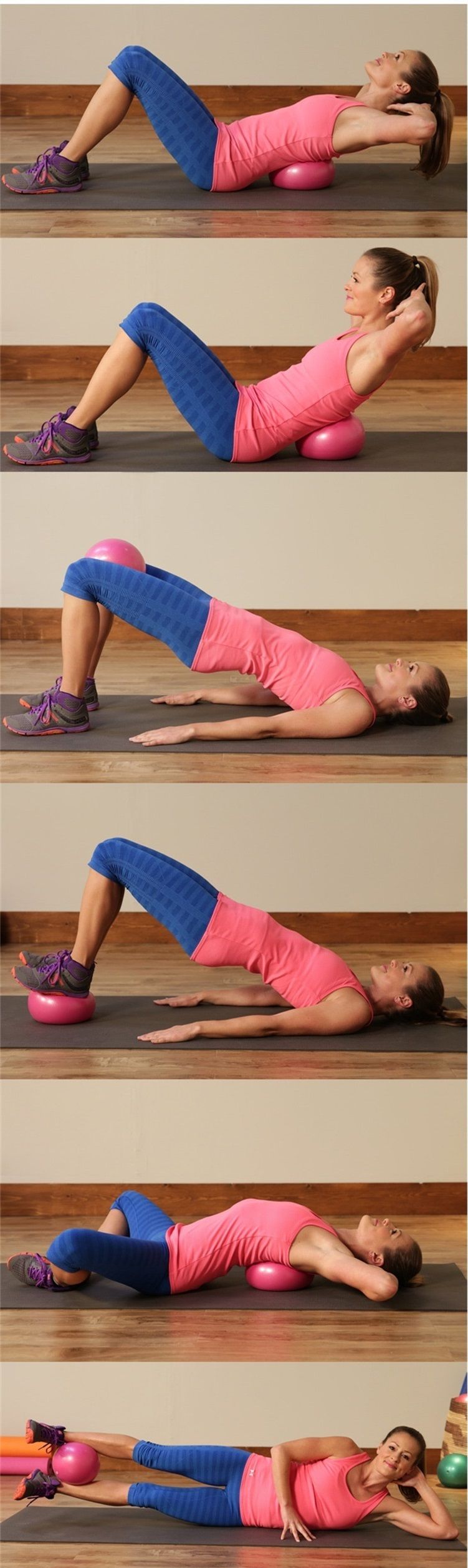 small stability ball exercises