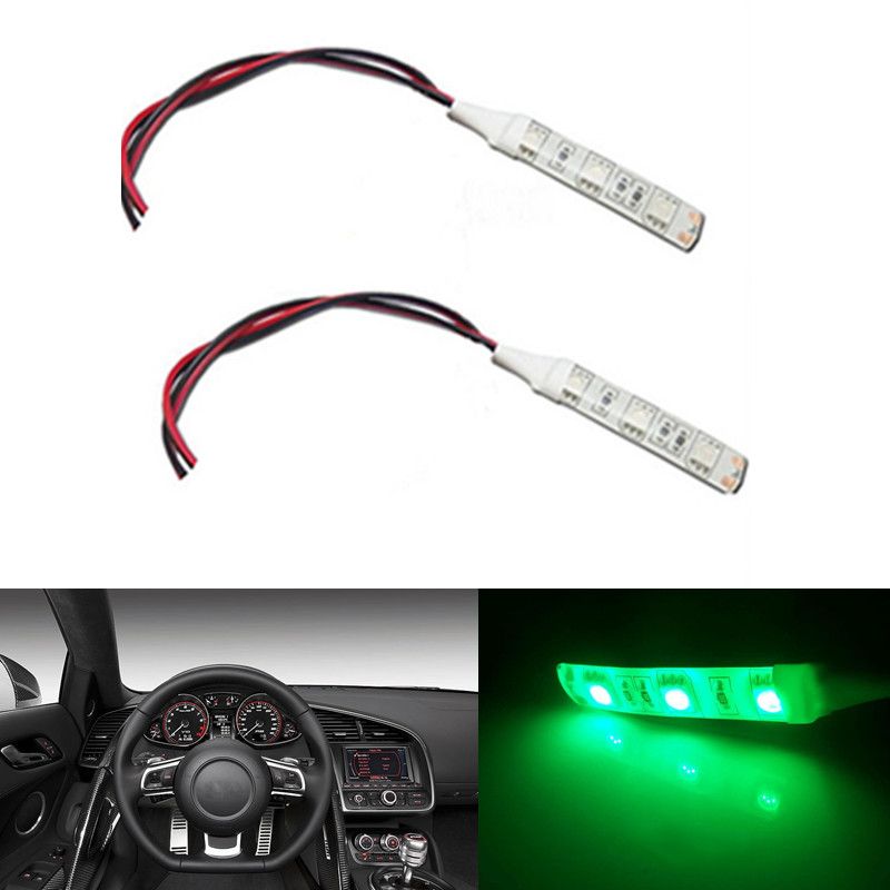 Track Green 3 Smd 5050 Led Strip Lights Bulb Car Headlight Diy Foot Area Lamps Shop Work Lights Super Bright Led Work Light From Hobo068 50 26