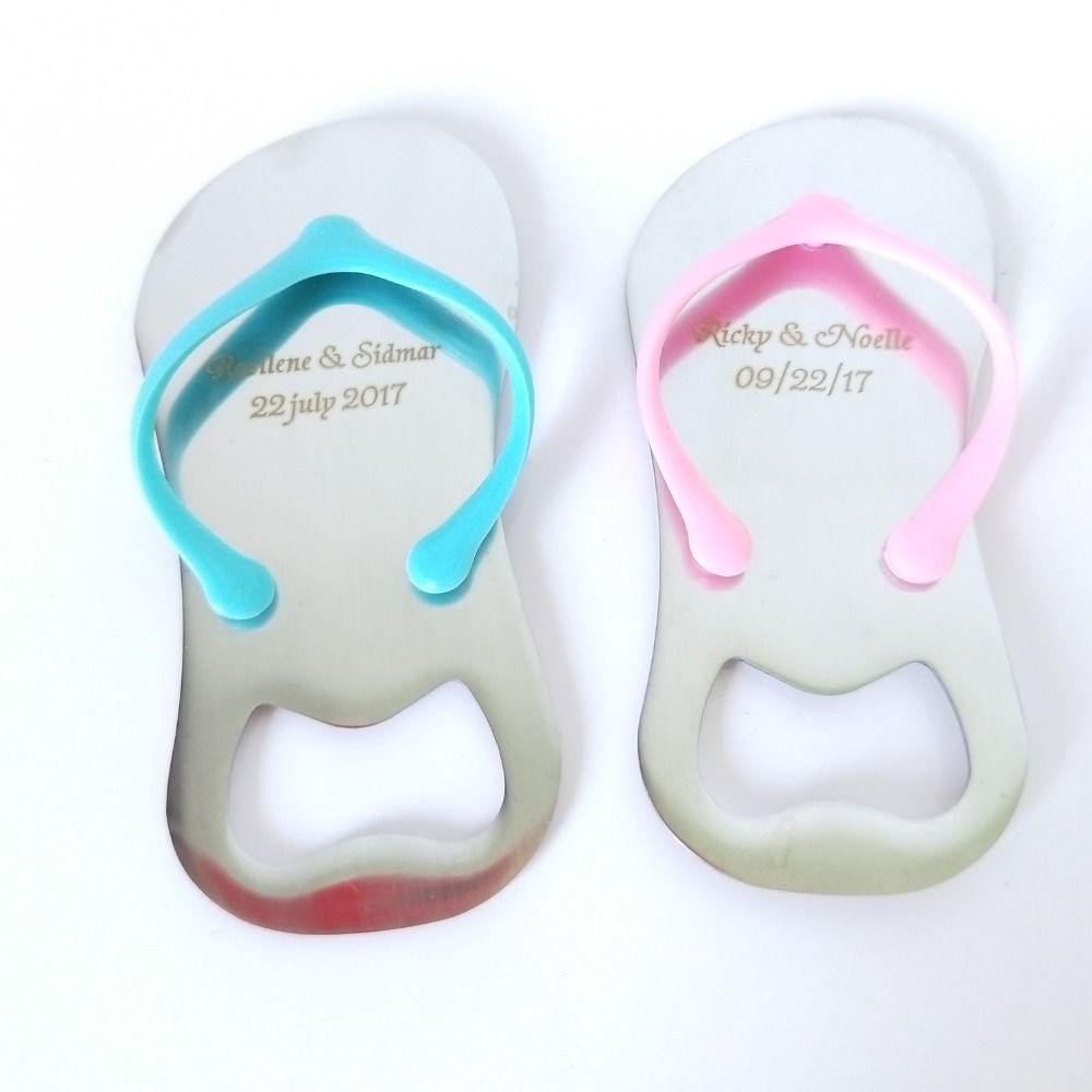 flip flop bottle opener personalized