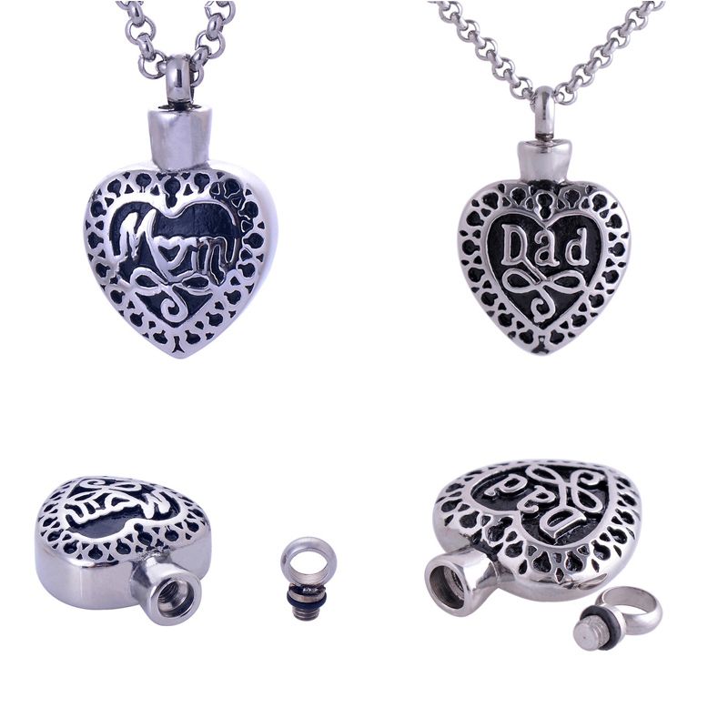 2021 Fashion Stainless Steel Mom Dad In Heart Locket Pendant Bead Chains Necklace Urn Keepsake Jewelry Memorials Funeral Openable Put Ash Monument From Frankie Ngok 7 07 Dhgate Com
