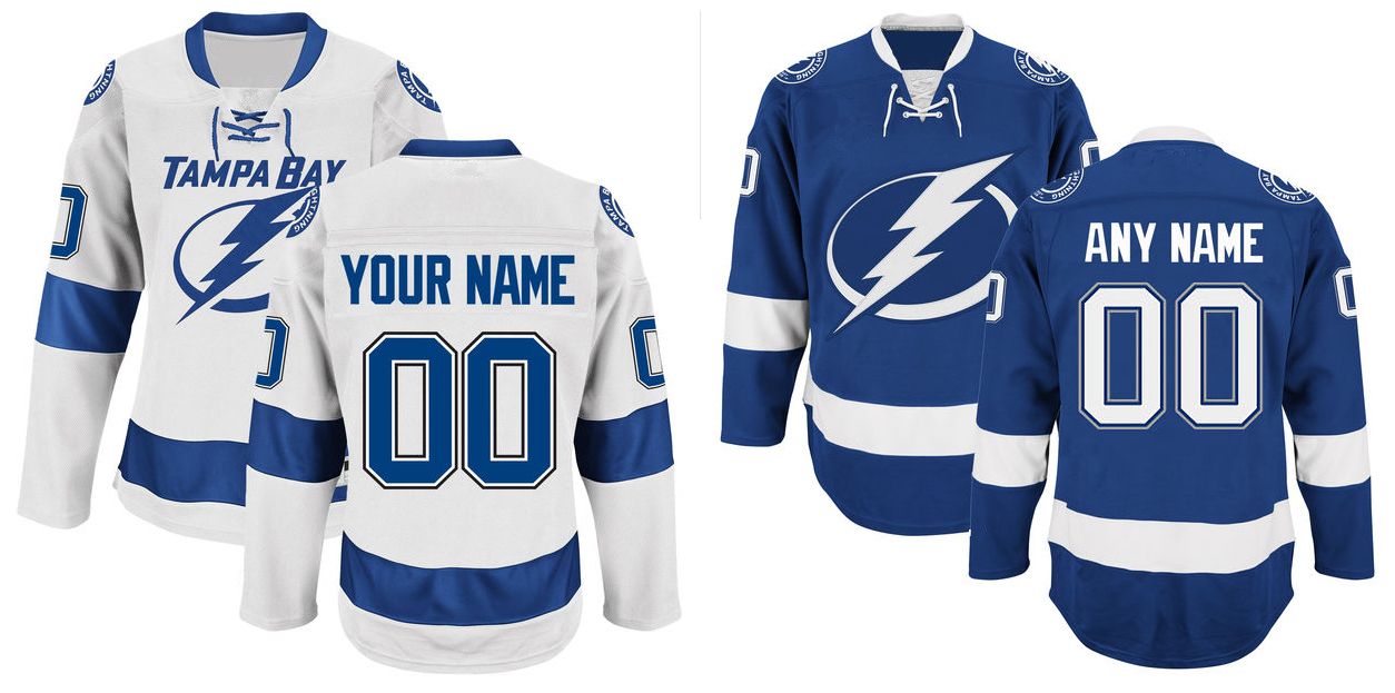 2020 HOT SALE!!Mens Tampa Bay Lightning Custom Hockey Premier Jerseys