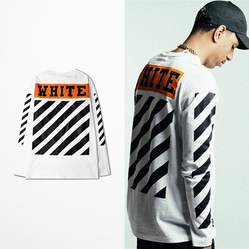 T shirt maniche lunghe off white Clearance