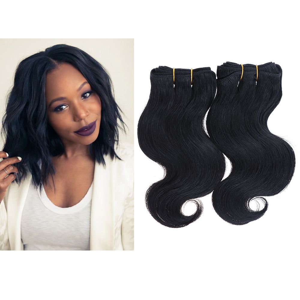 8 inch human hair weave