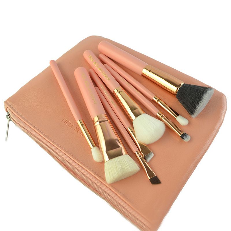 Make Up For You Cosmetic Brushes Set Baking Varnish Wooden Handle With