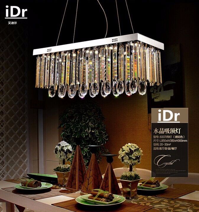 2018 Upscale Atmosphere Rectangular Living Room Crystal Lights Led 2018 Upscale Atmosphere Rectangular Living Room Crystal Lights Led Chandelier Lamps Bedroom Dining Lighting L800xw220mm Lamp From Adrjsyp