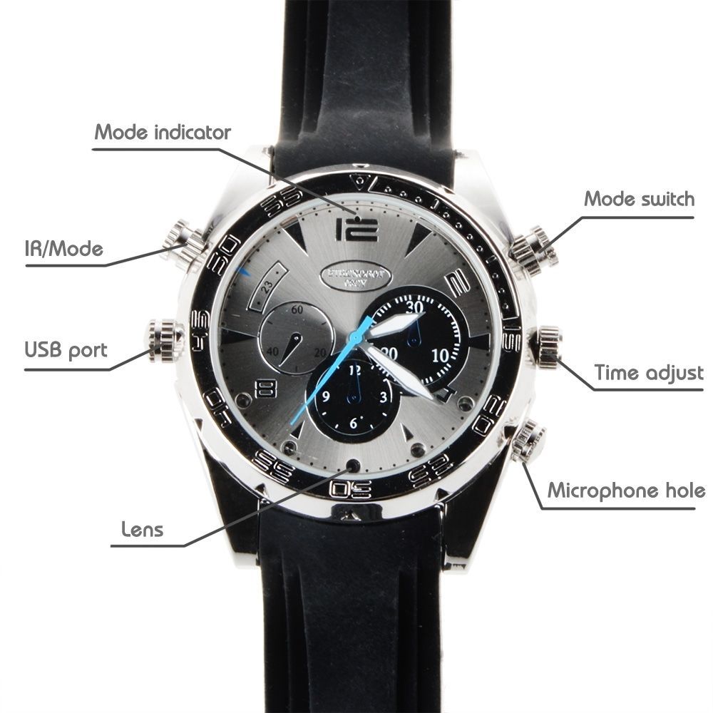 waterproof camera watch