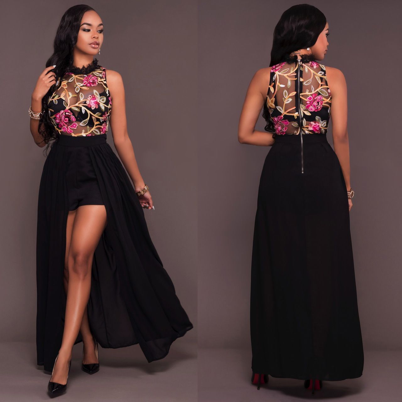 white gauze sundress