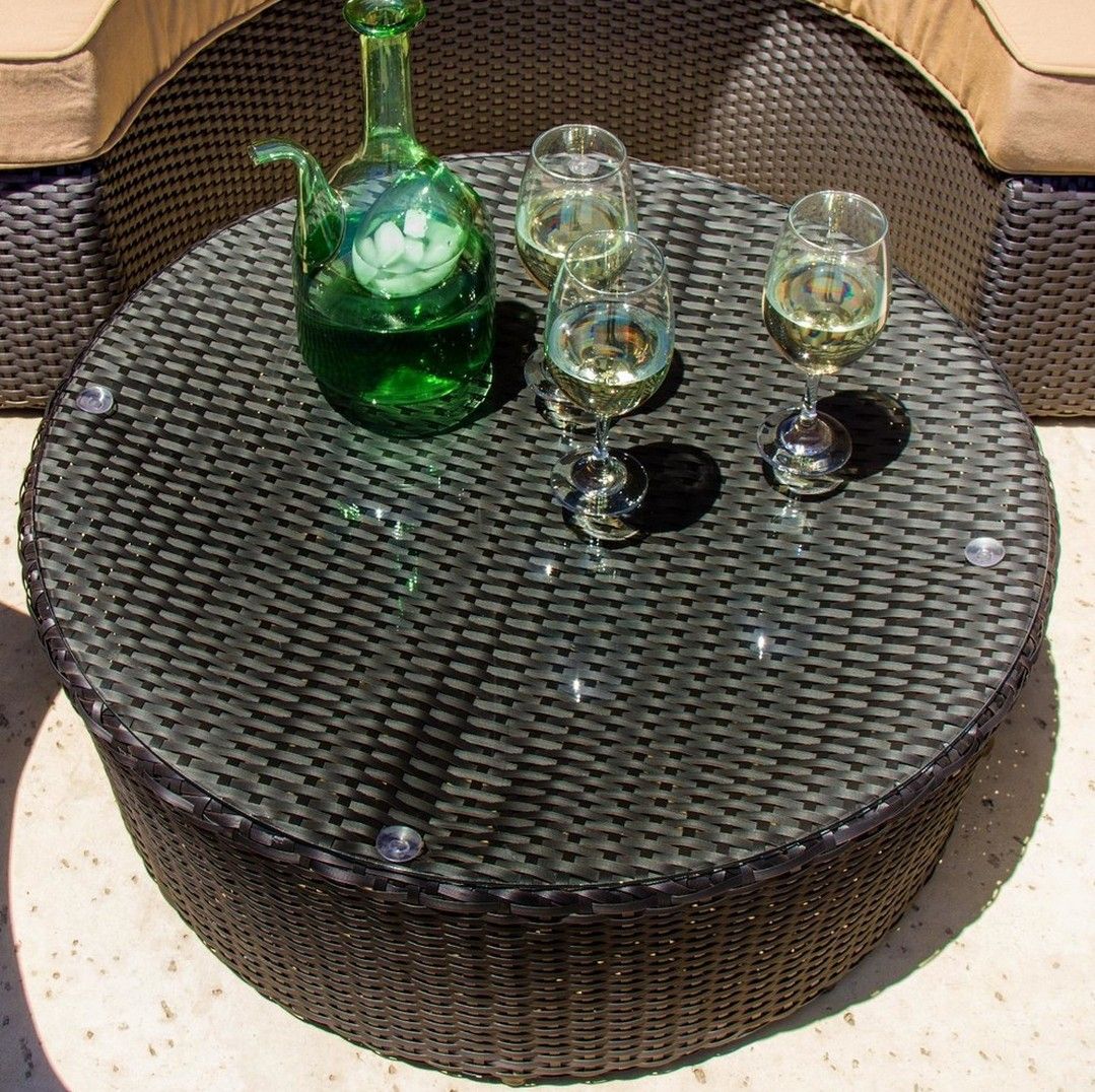Outdoor Rattan Wicker Round Bed Lying Outdoor Rattan Wicker Round Bed Lying Patio Sofa Furniture