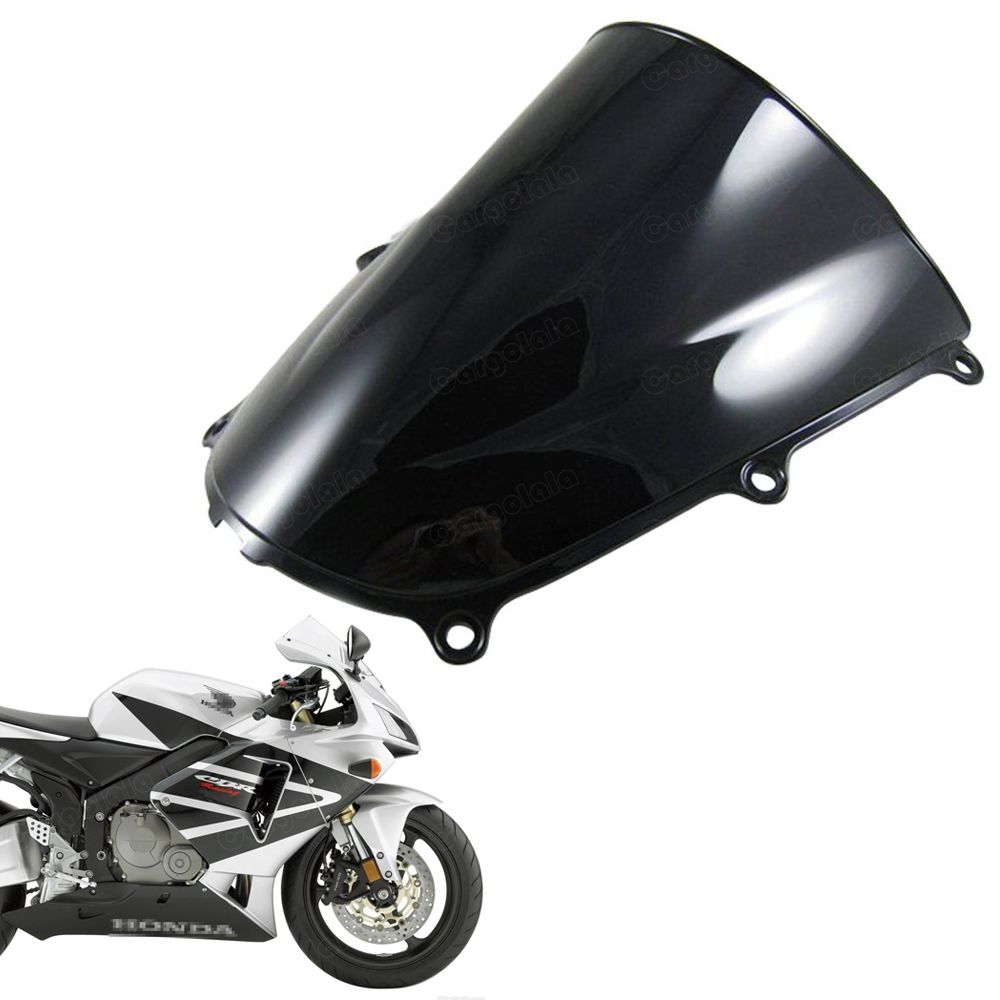 Escudo De Parabrisas De Motocicleta Negro 