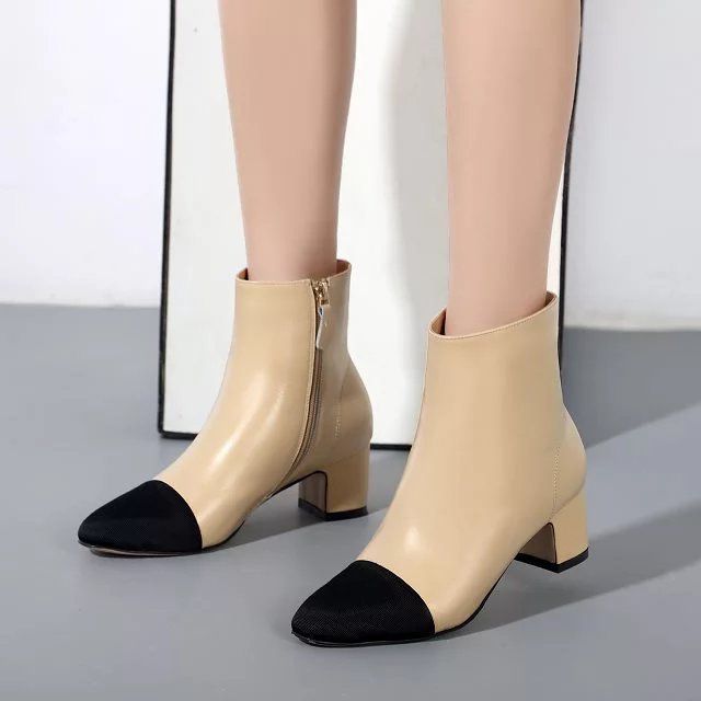 cap toe boots women's