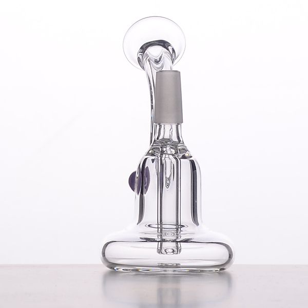 2021 3.5 Mini Glass Bubbler Flare Mouthpiece Percolator Water Pipe Oil