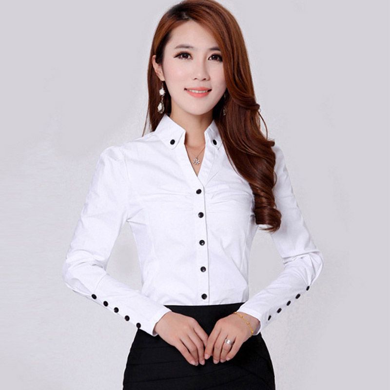 cotton formal shirts for ladies