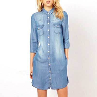 jean shirt dress