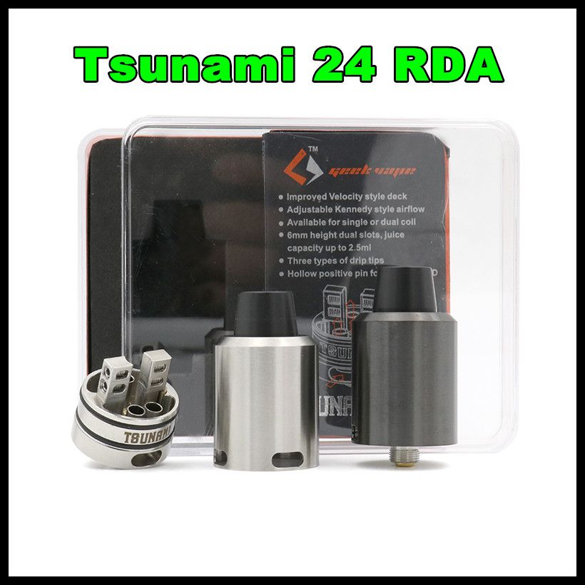 Newest Tsunami 24 Rda Atomizer Clone Velocity Style Deck Kennedy