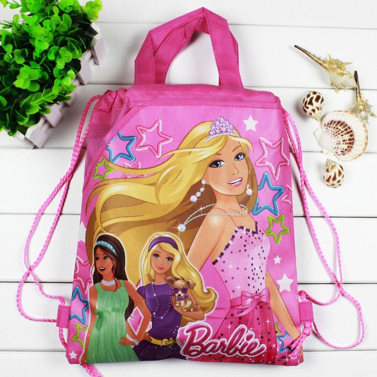 barbie drawstring bag