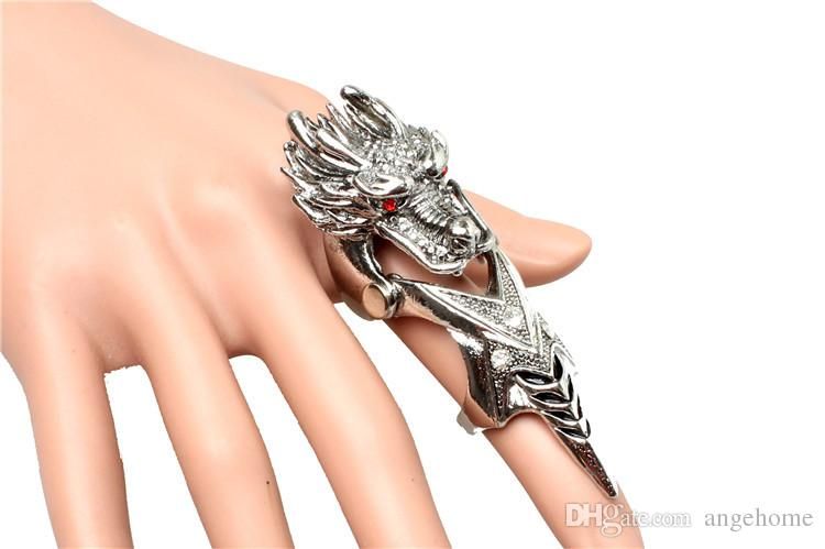 2015 New Arrival Gift Vintage Punk Rock Gothic Dragon Men Ring Movie Jewelry Male Ring Accessories Vampire Rings Pearl Ring Titanium Wedding Bands From Htlove 2 16 Dhgate Com