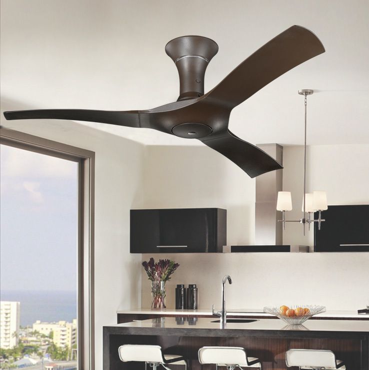 2018 54 Inch Brown Modern Ceiling Fans With Remote Control Without Light Fan Home Ventilador De Teto 220v From I