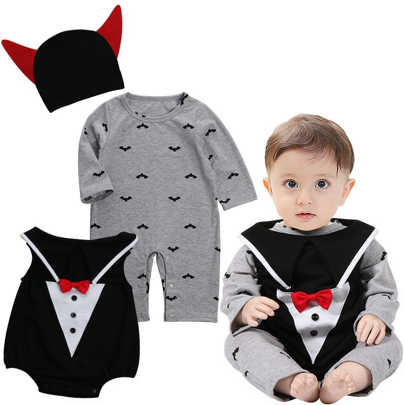 Bebé vampiro de halloween traje de cosplay para niños pequeños niñas bebés mameluco de dibujos animados Bebé vampiro de halloween traje de cosplay para niños pequeños niñas bebés mameluco de dibujos animados