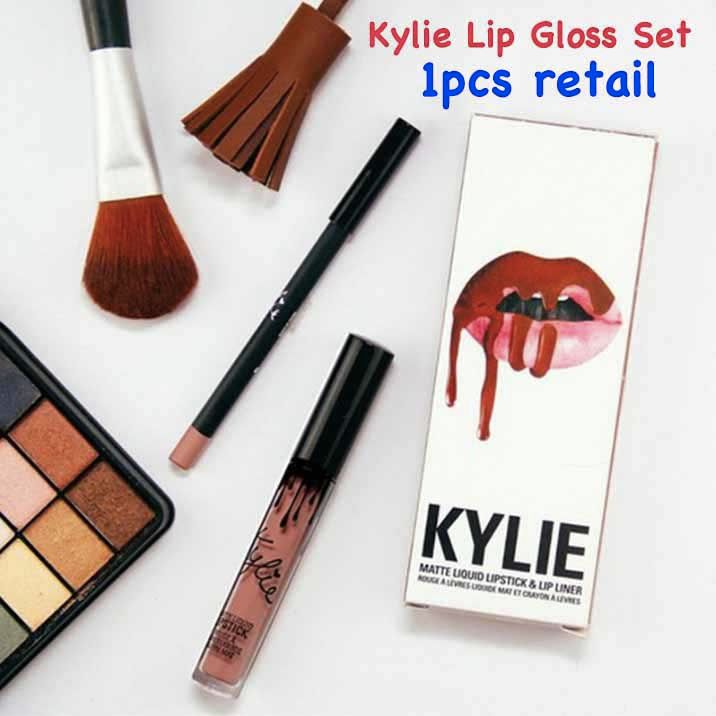 In Stock Lip Gloss Set Kylie Jenner Balm Liquid Lipstick Makeup Non