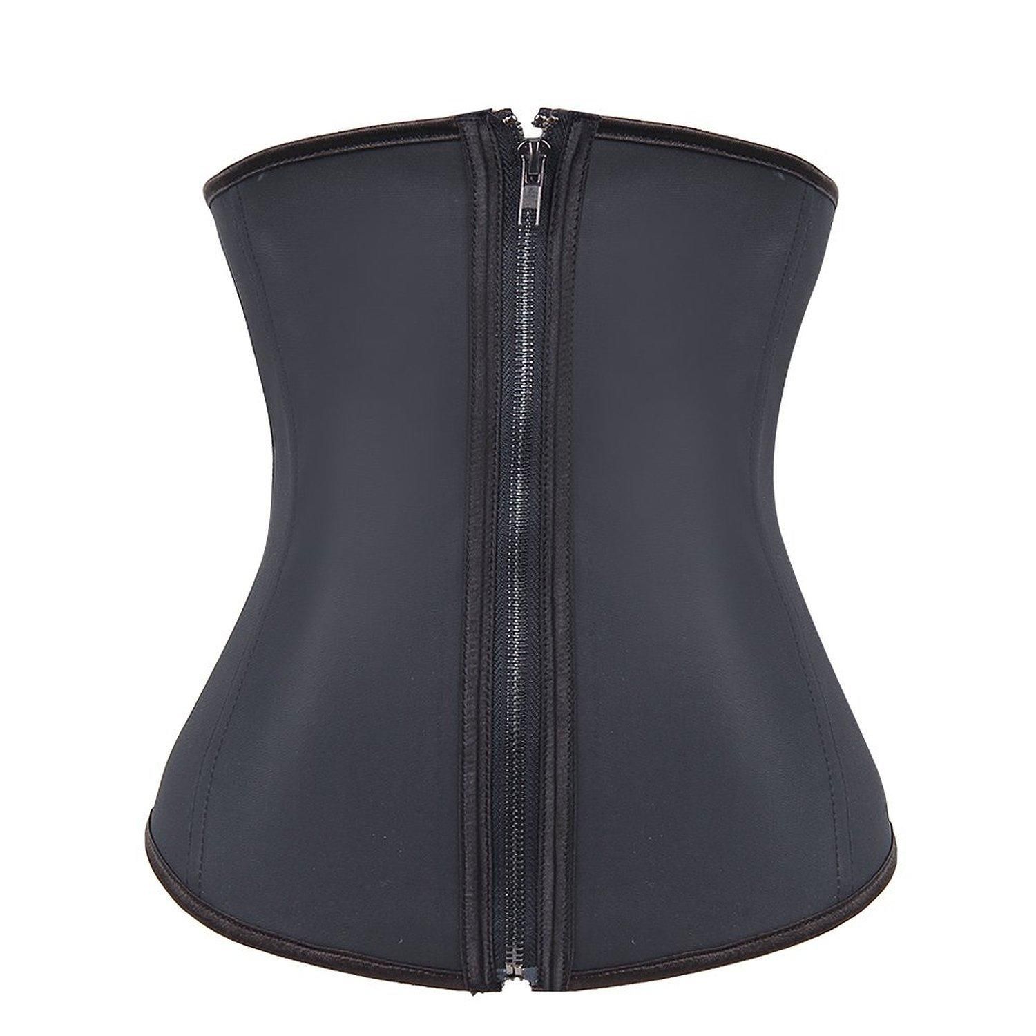 Hot Sale UK 100/% Latex Body Shaper Waist Clincher Corset Training Trainer Belt
