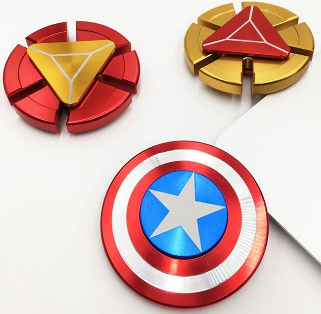 Iron Man Style B Fidget Hand Spinner Shield Toy EDC 