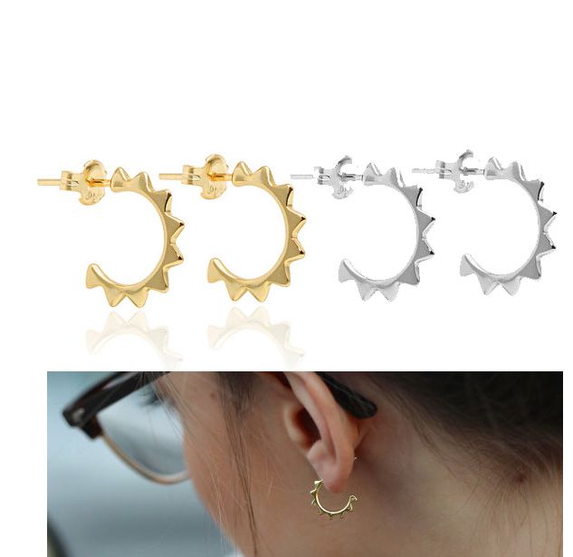 Padlock delicate Ear Studs 925 Sterling Silver For Women and Girls