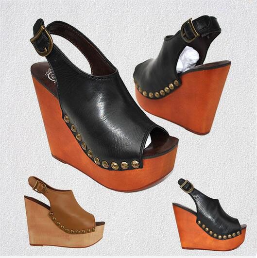 clog wedge sandals