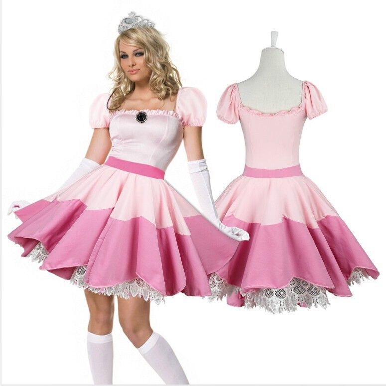princess peach white dress