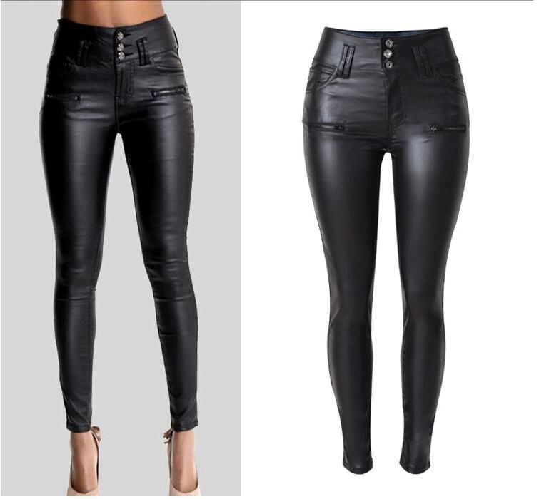 Acquistare 2016 Womens Pantaloni In Pelle Ecopelle Materiale Unità Di  Elaborazione Colore Nero Del Motociclo Magro Faux Pantaloni Pelle Le Donne  Economico | Consegna Veloce E Qualità | It.Dhgate