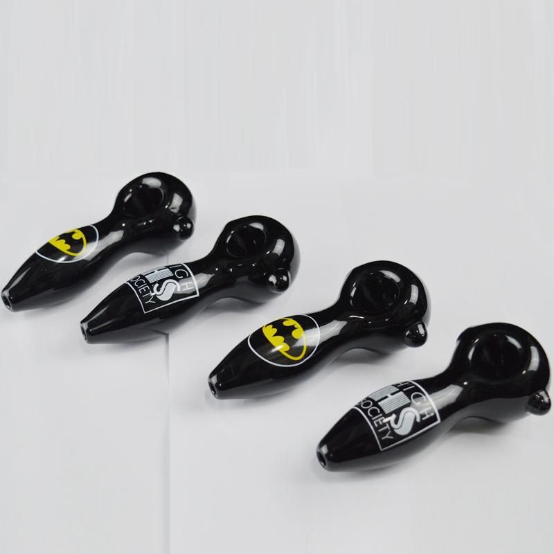Batman Theme Glass Pipe Top Quality Smoking Pipes Tobacco Pipe FREE SHIPPING 