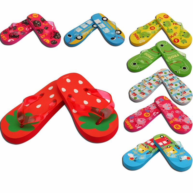 animal childrens flip flops