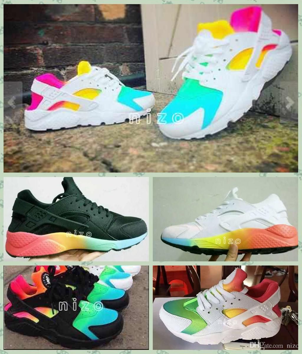 Acquista 2018 Cuscino Huarache Scarpe Da Corsa Huraches Scarpe Colorate  Scarpe Da Ginnastica Uomo E Donna Huaraches Scarpe Da Tennis Hurache  Rainbow Taglia 36 45 A 72,93 € Dal Needs | DHgate.Com