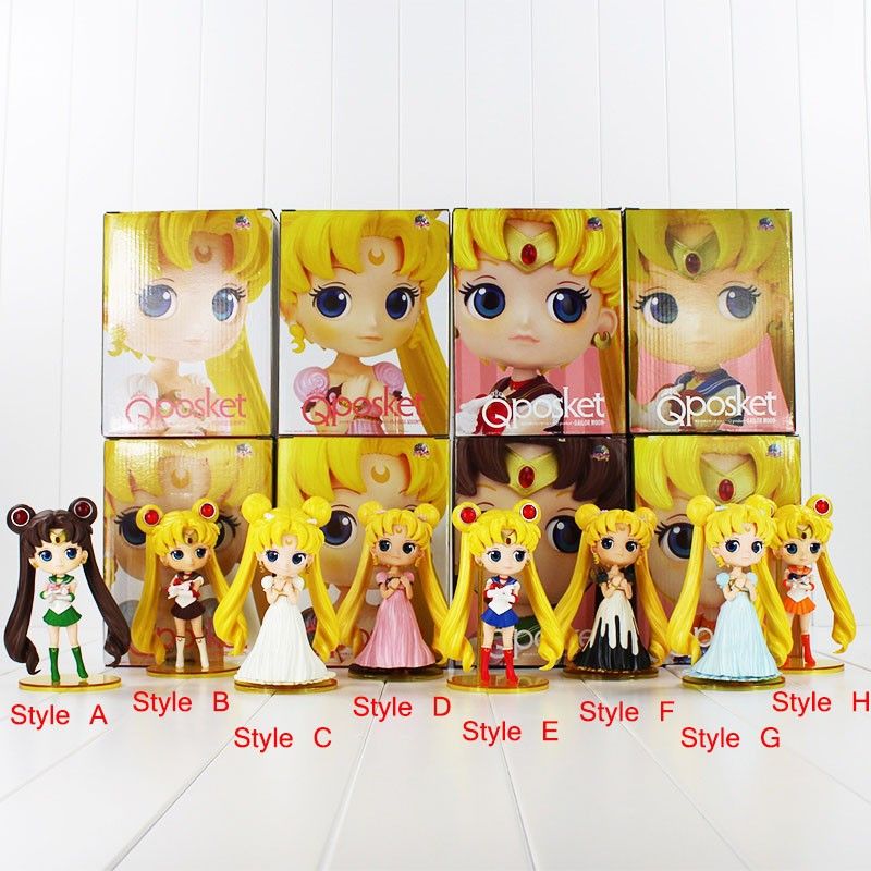 Tv Movie Character Toys Q Posket Sailor Moon Princess Serenity 7 Action Figure th Anniversary Version Toys Hobbies