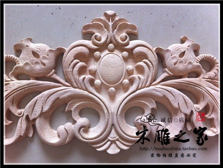 Dongyang Woodcarving Flower Applique Patch Special Offer European Wood Door Flower Bed Flower Wholesale Wood Furniture Cabinet Canada 2019 From