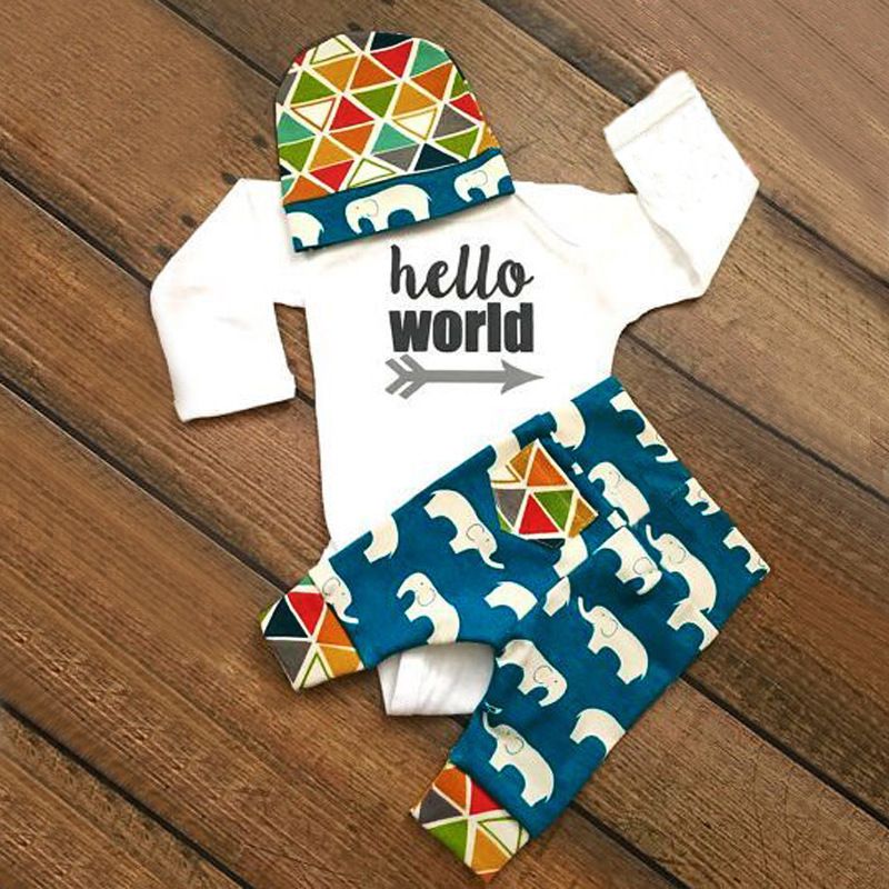 welcome to the world baby boy outfit