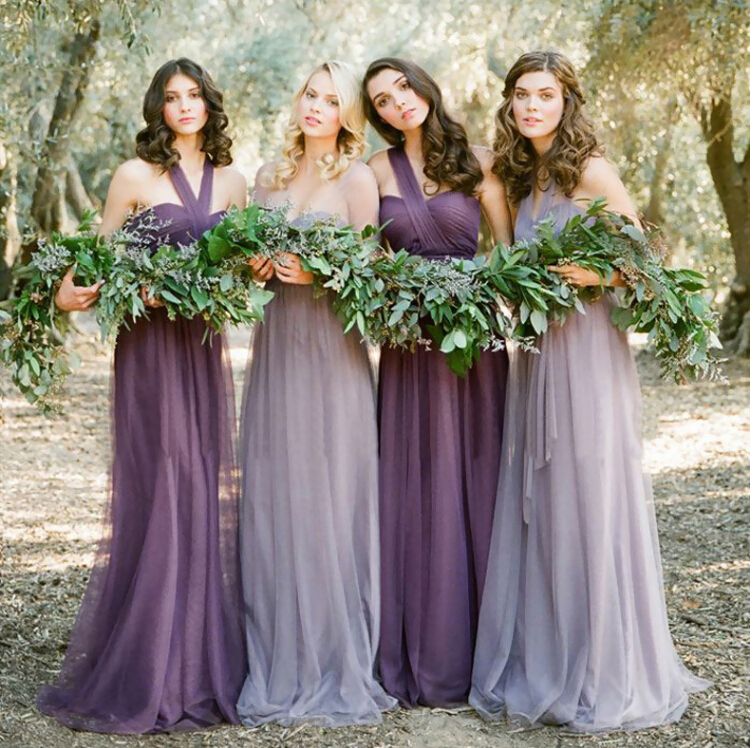 lavender color bridesmaid dresses