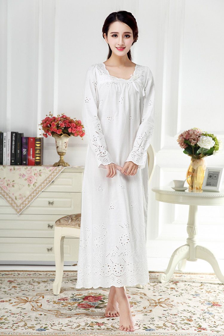 long white nightgown