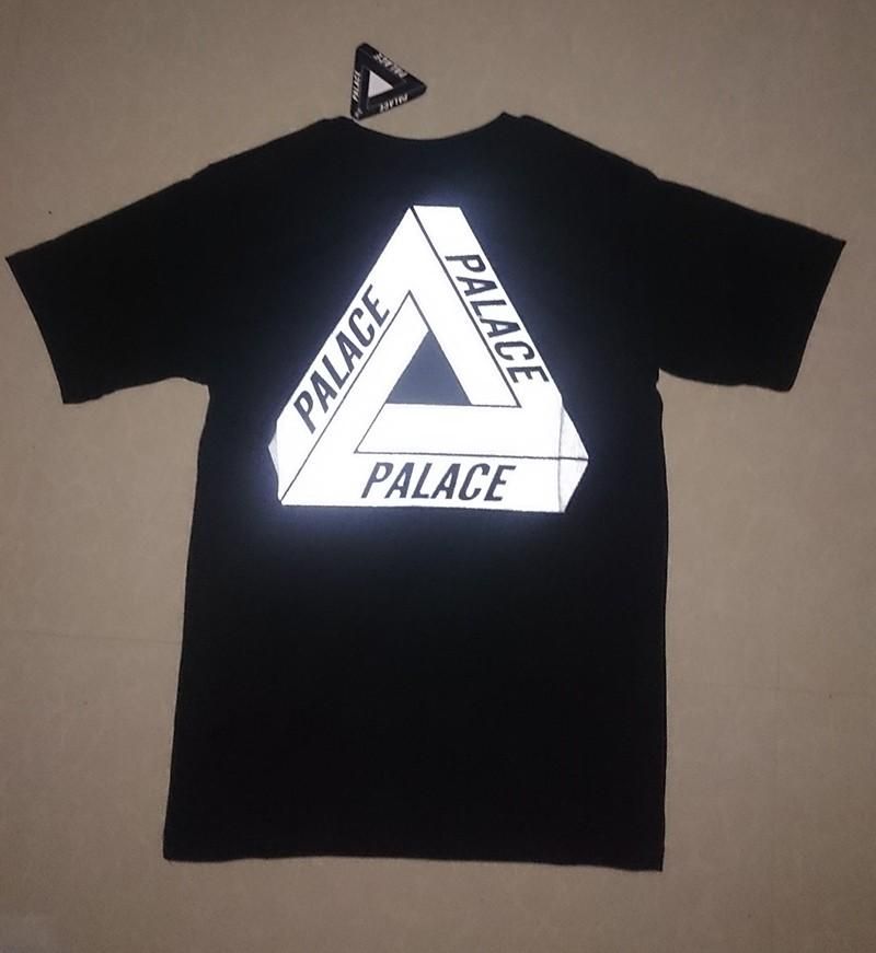 2016 New Mens 3M Reflective Palace Skateboards T Shirt Good Quality 100