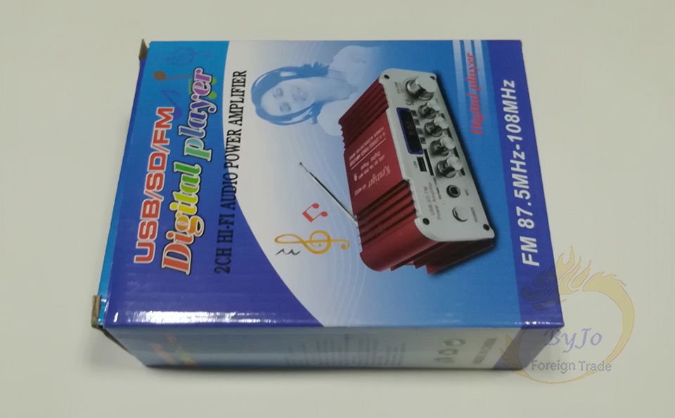 HY803 Mini Amplifier Car Amplifier Bluetooth Amplifier 40W+40W FM MIC