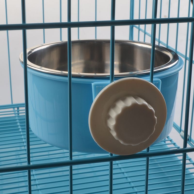 2020 Portable Pet Feeder Dog Cat Hanging Bowl Fixed Water Dish