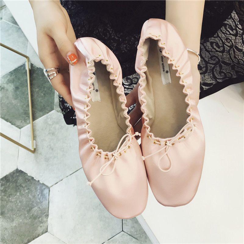 roll up ballet flats