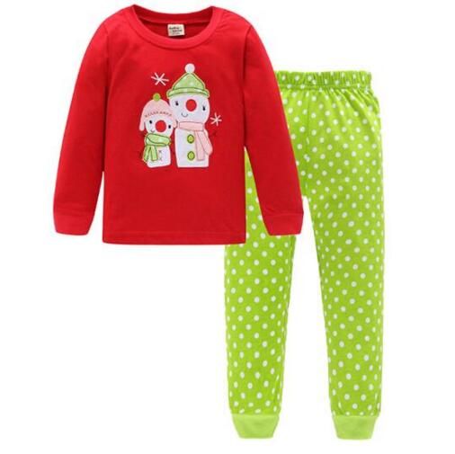 ALove Kid Girls Christmas Pajamas Set Unisex Cotton Xmas Pjs Sleepwear 2-7 Years