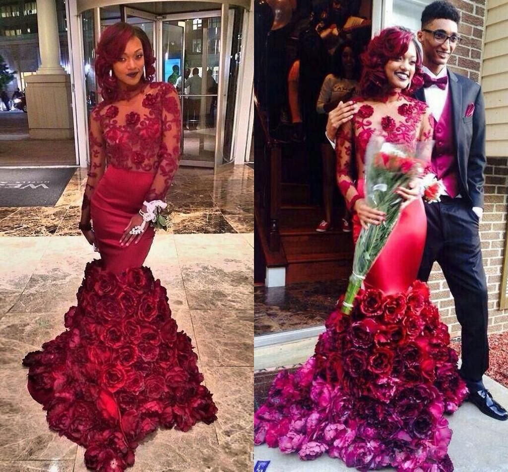burgundy bodycon prom dress