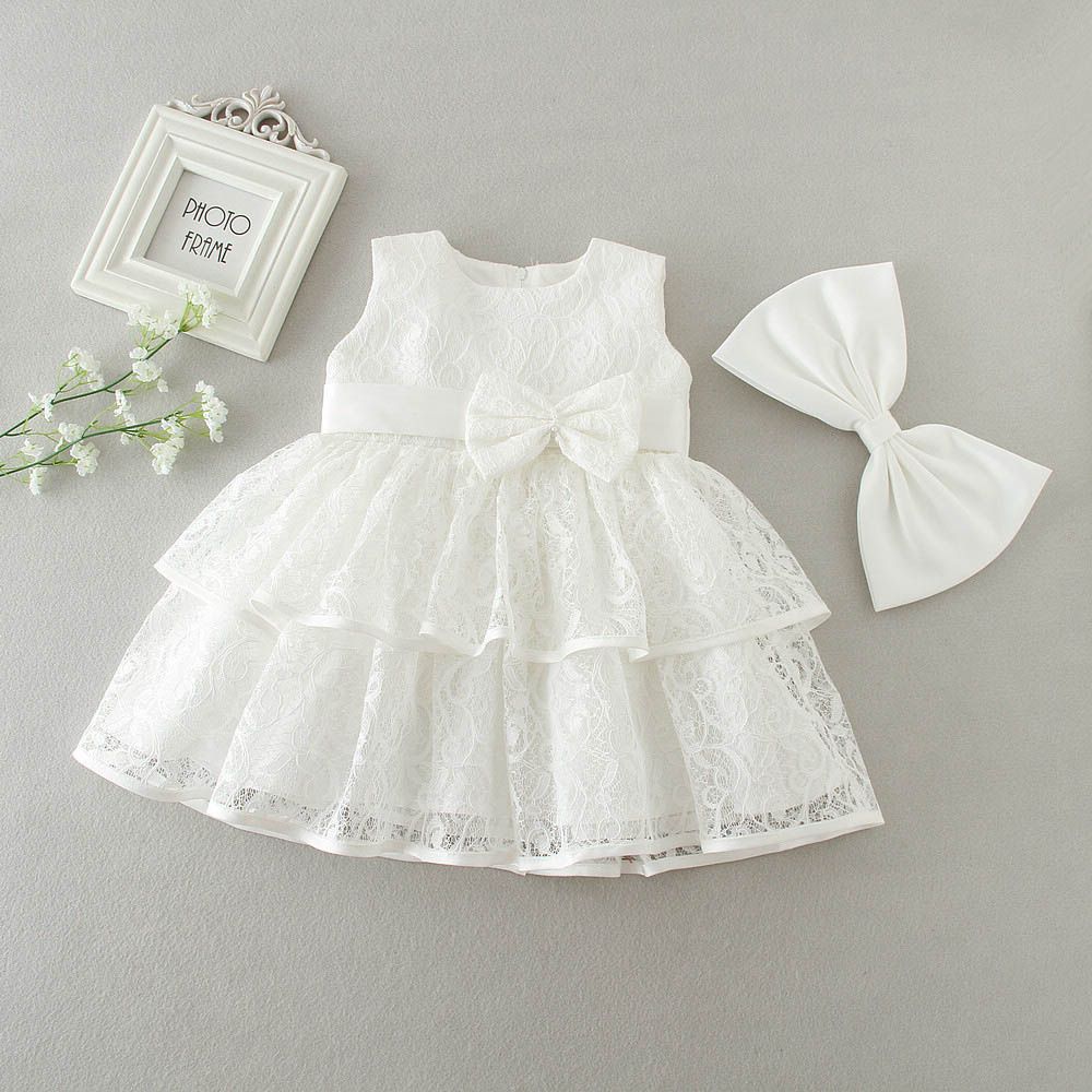 De 3 A 24 Meses, La Niña De Las Flores Del Bebé Arquea Los Vestidos De Ropa De Verano Blanco / Rojo Para Niños, Ropa De Boda / Navidad Encantadora, R1AM710DS 02 De 17,62 € | DHgate