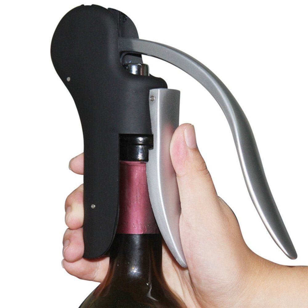 Rabbit Lever Style Corkscrew Wine Bottle Opener With Foil Cutter