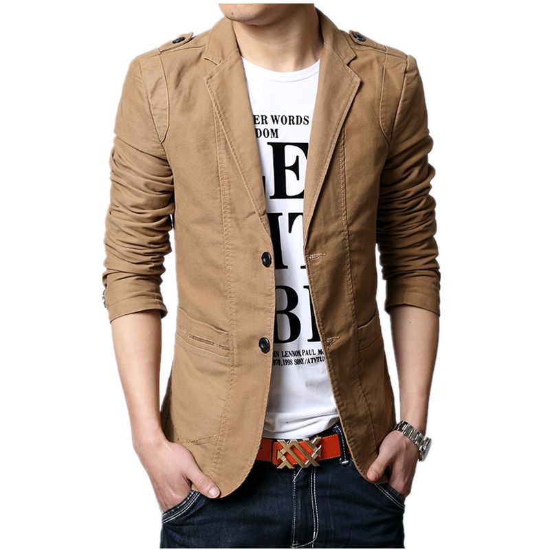 Men Blazer Fashion Slim Casual Blazer 