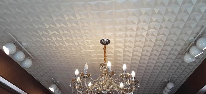 Ceiling Wall Paper 3d Stereo White Diamond Pvc Embossed Wallpaper Waterproof Living Room Bedroom Ceiling Decorative Wallpaper Canada 2019 From