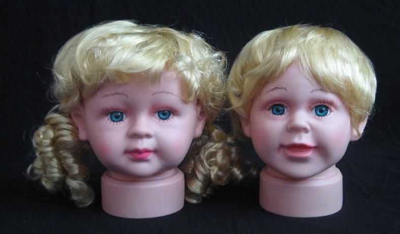 girls hairdressing head