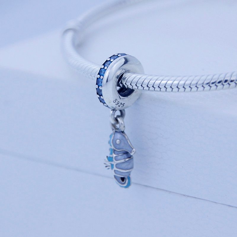 Encanto de caballito tropical Ajuste para PANDORA PULSERA 100% Cuentas de hilo de plata DIY Fabricación de joyas al por mayor 1pc / lot