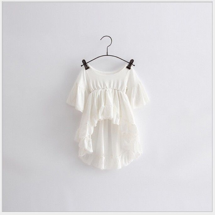 girls white dress top
